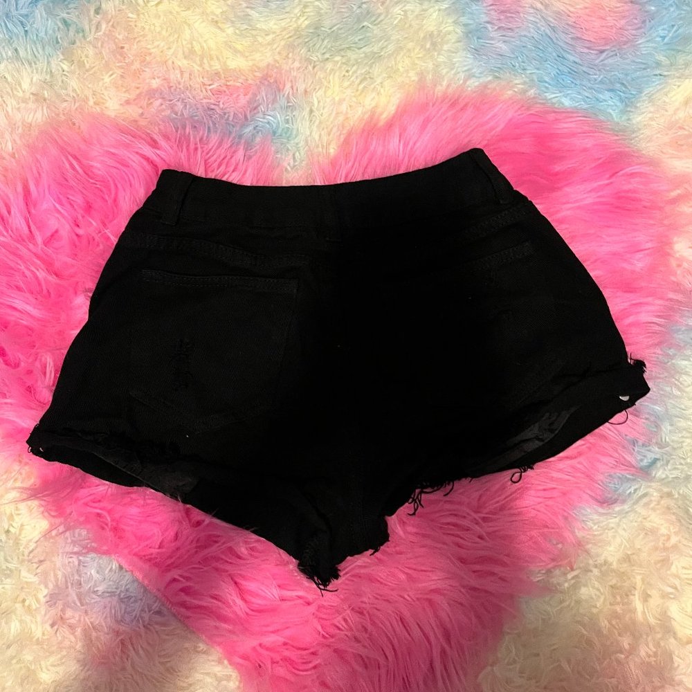 Black Denim Shorts Size XS